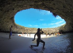 Una playa de impacto en México