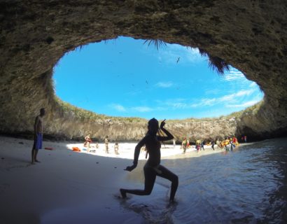 Una playa de impacto en México