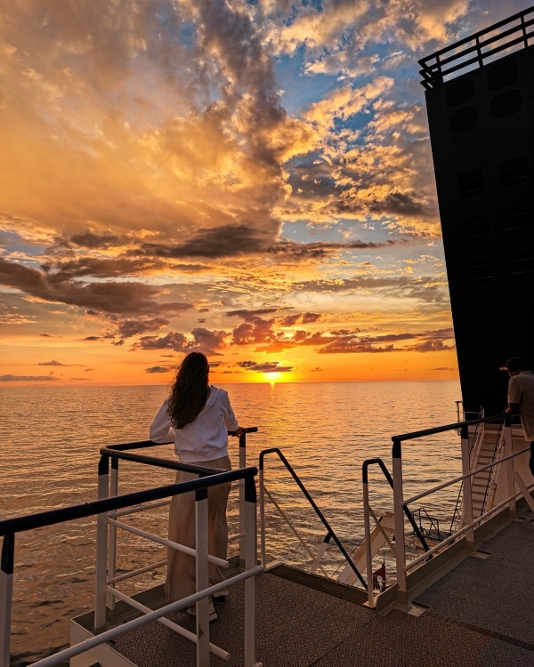 Mariel de Viaje Ferry de Mazatlan a Baja California